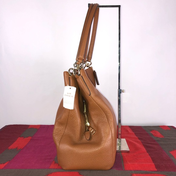 Coach Tan Pebbled Leather Phoebe Bag - Picture 3 of 16